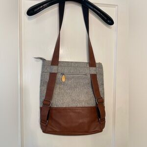 Canopy Verde Greenpoint Vegan Backpack Purse Slate Gray/Maple